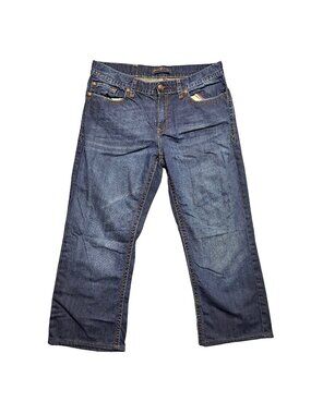 Seven7 Size 36x34 Premium Denim Jeans Straight Leg Blue Act. (35 x 27.50)